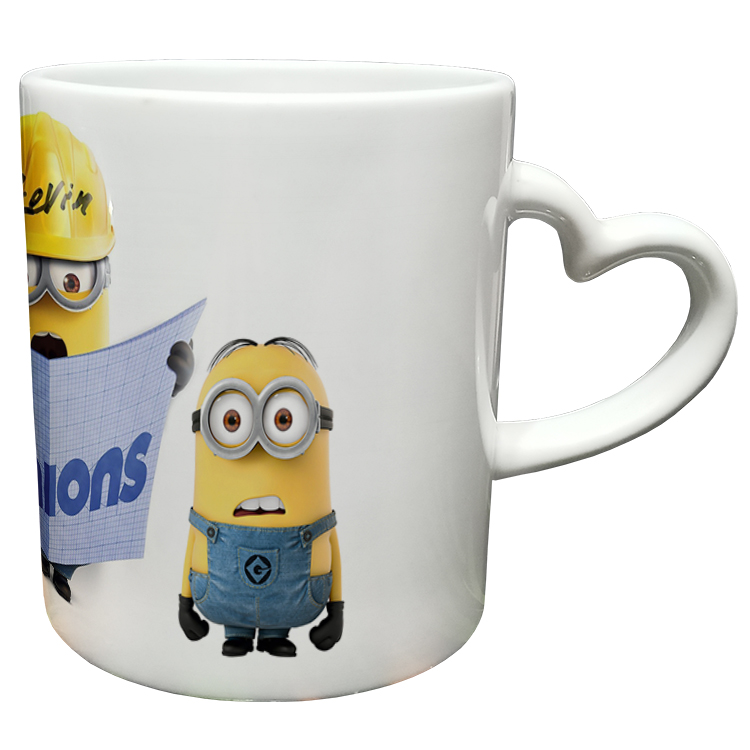 ماگ مدل دسته قلبی طرح مینیون کد 66