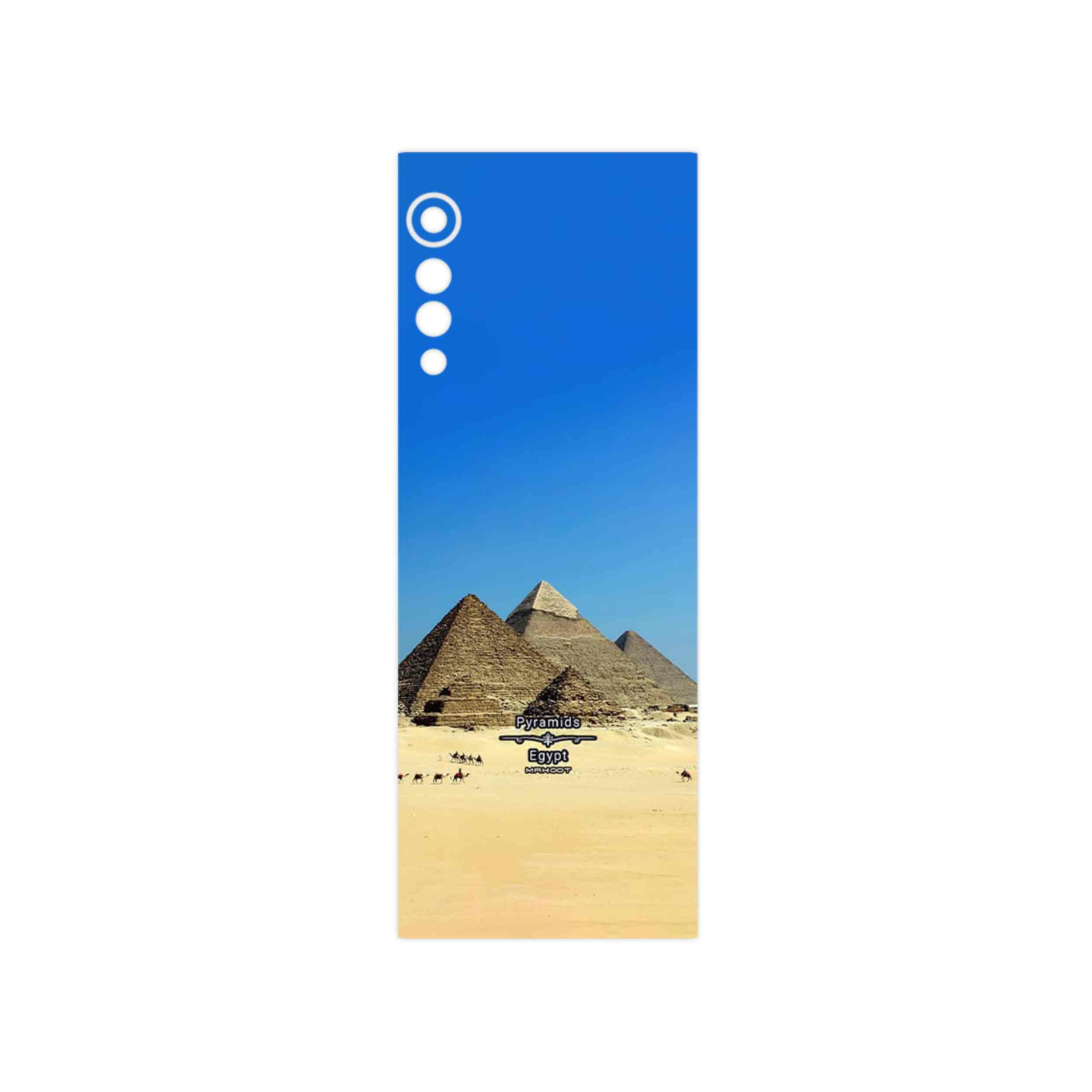 برچسب پوششی ماهوت مدل Pyramids of Egypt مناسب برای گوشی موبایل ال جی Velvet 5G