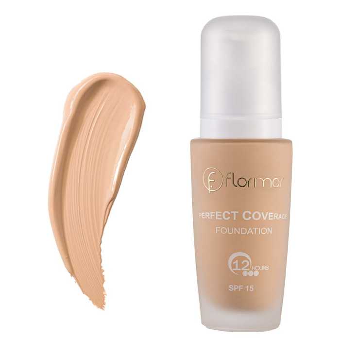 کرم پودر پرفکت کاوریج شماره 101 فلورمار بژ خیلی روشن