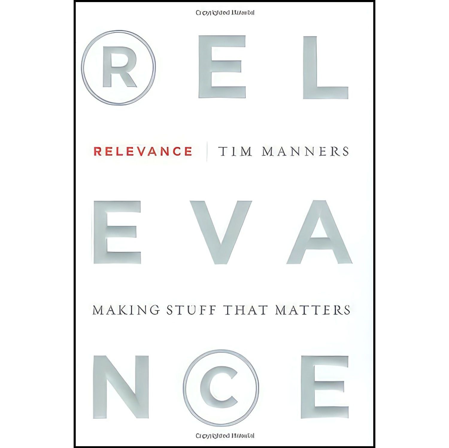 کتاب زبان اصلی Relevance اثر Tim Manners