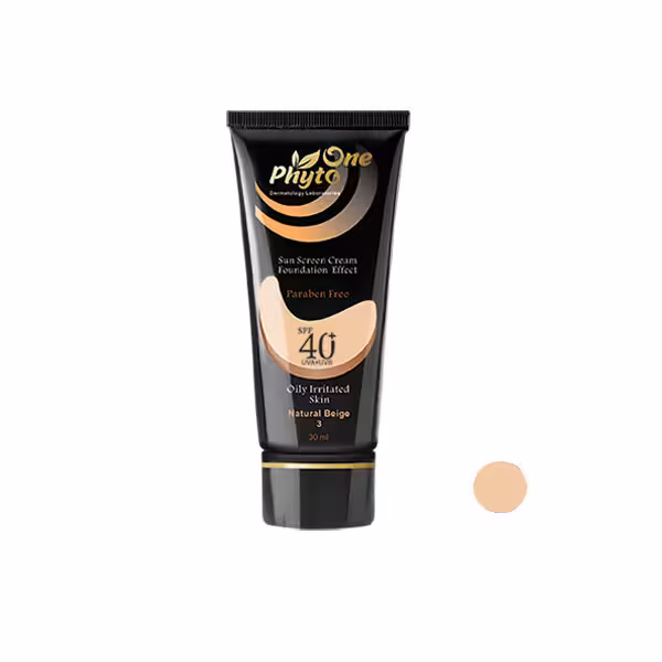 کرم ضد آفتاب رنگی فیتووان مدل Natural Beige SPF 40 مناسب پوست های چرب حجم 30 میلی لیتر