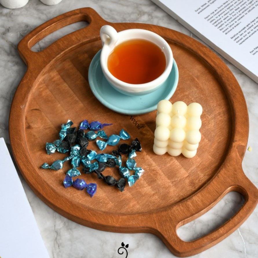 سینی چوبی گرد سایز بزرگ 