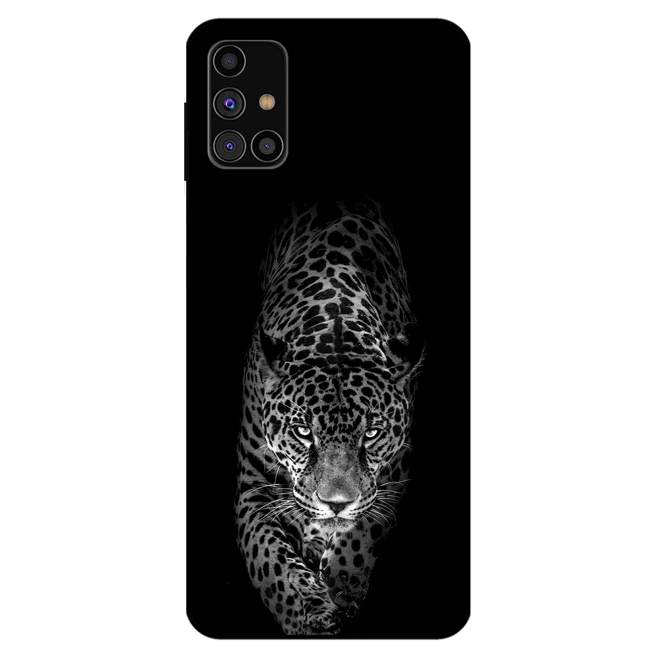 کاور مگافون طرح پلنگ مدل 1879 مناسب برای گوشی موبایل سامسونگ Galaxy M31 S     