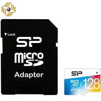 کارت حافظه microSDXC سیلیکون پاور مدل Color Elite کلاس 10 استاندارد UHS-I U1 سرعت 75MBps همراه با آداپتور SD ظرفیت 128 گیگابایت