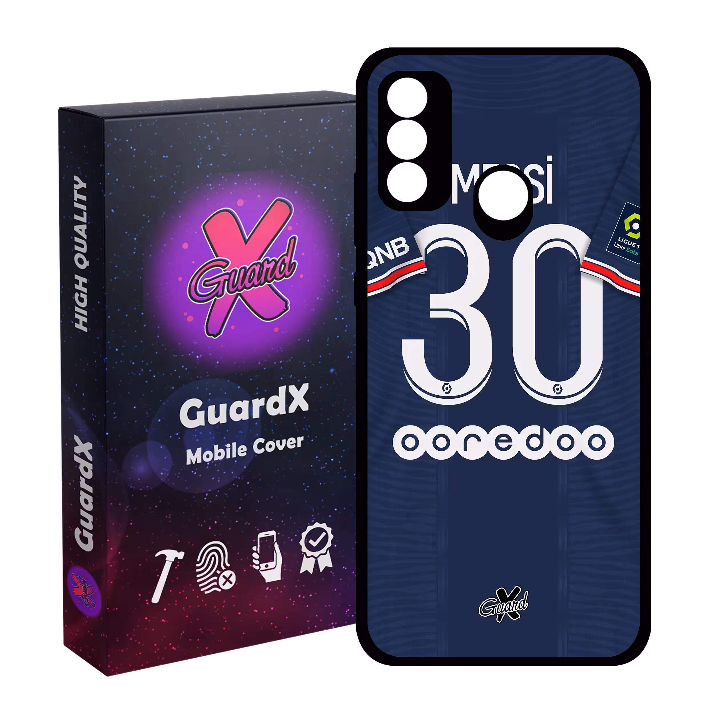 کاور گارد ایکس طرح Messi مدل Glass50356 مناسب برای گوشی موبایل هوآوی P Smart 2020