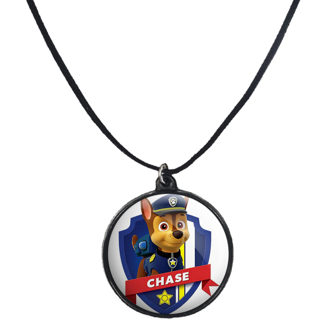 گردنبند پرمانه طرح سگ های نگهبان کد pmb.11750 مدل دو طرفه