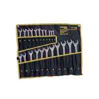 آچار یکسر تخت و یکسر رینگی تاپکس مدل YP-8-32MM مجموعه 22 عددی