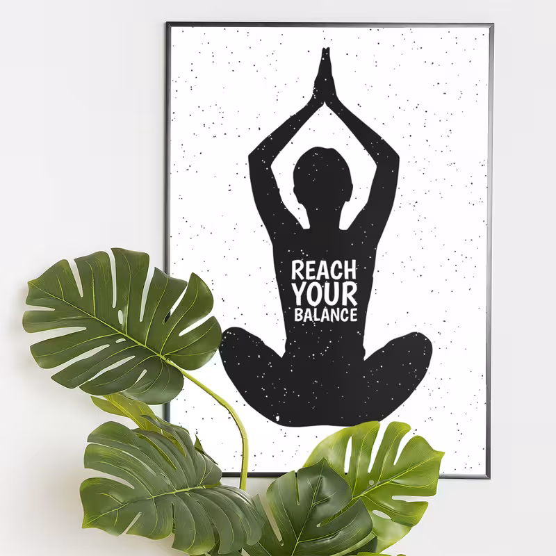 تابلو مدل یوگا yoga01 | دنیای قاب