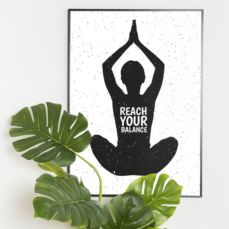 تابلو مدل یوگا yoga01 | دنیای قاب