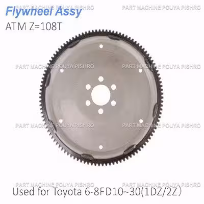 فلایویل کامل لیفتراک تویوتا مدل Toyota 6-8FD10~30 1DZ/2Z