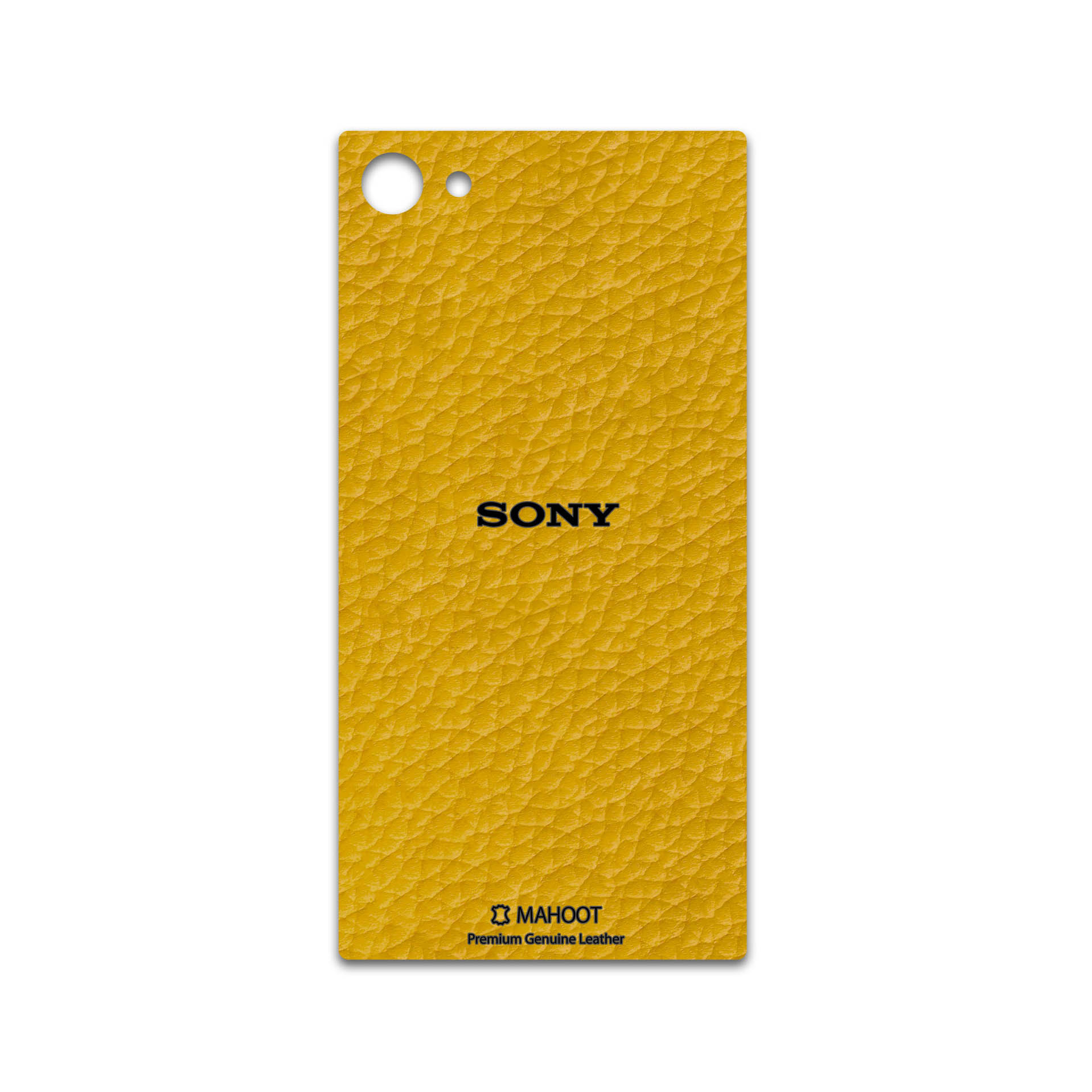 برچسب پوششی ماهوت مدل Mustard-Leather مناسب برای گوشی موبایل سونی Xperia Z5 Compact