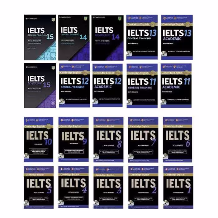 کتاب Cambridge English IELTS اثر جمعی از نویسندگان انتشارات هدف نوین 20 جلدی