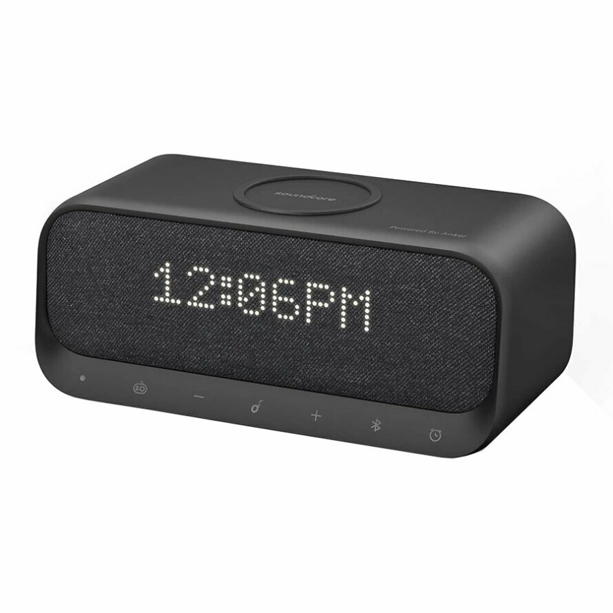 اسپیکر قابل حمل و شارژر بی سیم انکر A3300311 Soundcore Wakey Black