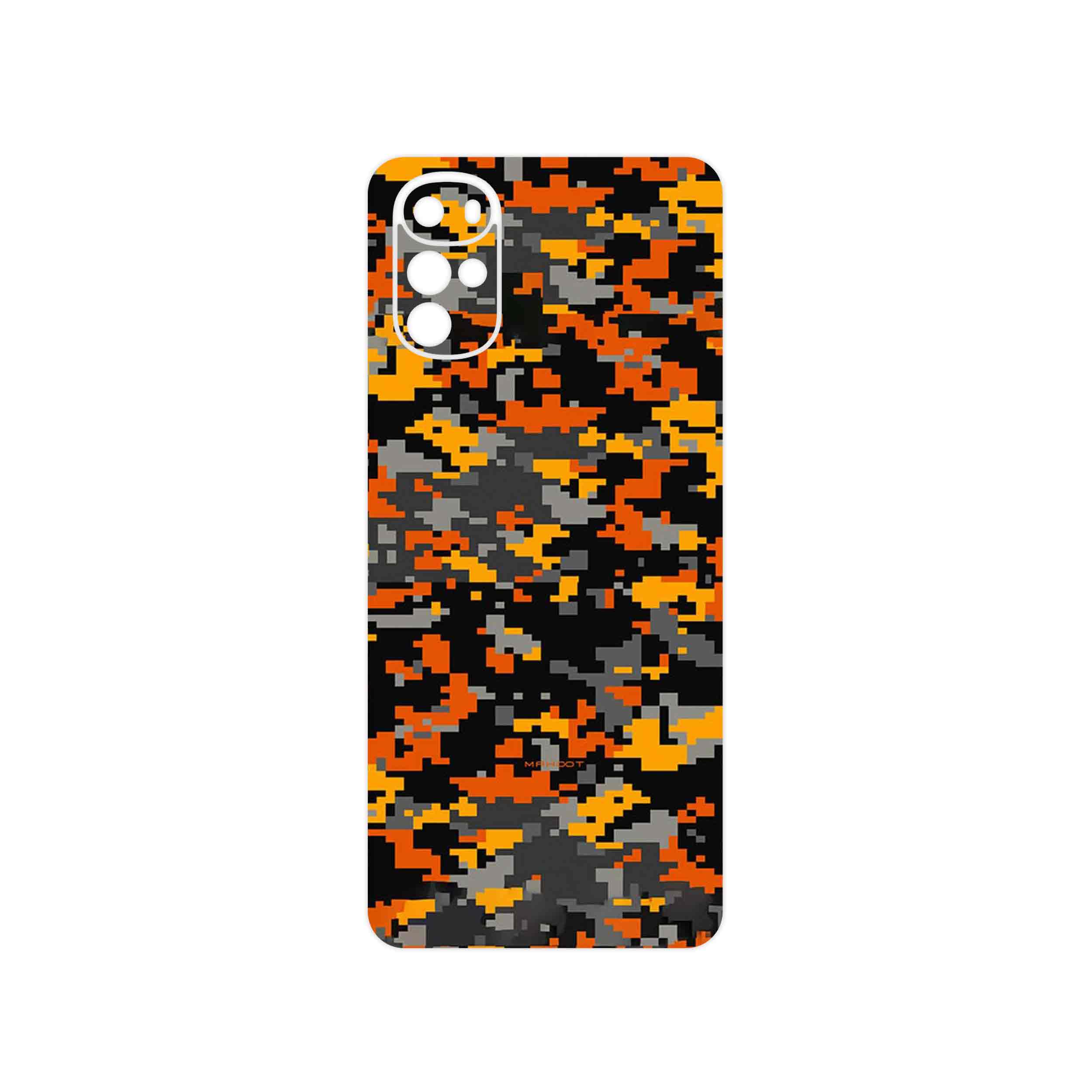 برچسب پوششی ماهوت مدل Army_Autumn_Pixel مناسب برای گوشی موبایل موتورولا Moto G22