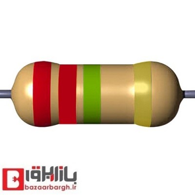مقاومت 2.2 مگا اهم 1 وات 5 درصد
