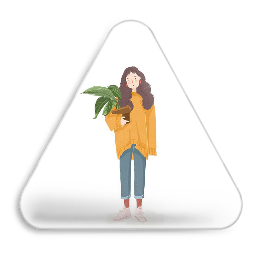 پیکسل خندالو طرح دخترونه مدل مثلثی کد 1669