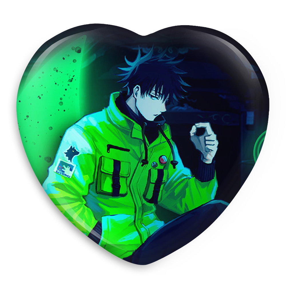 پیکسل خندالو طرح فوشیگورو مگومی انیمه جوجوتسو کایزن مدل قلبی کد 11125