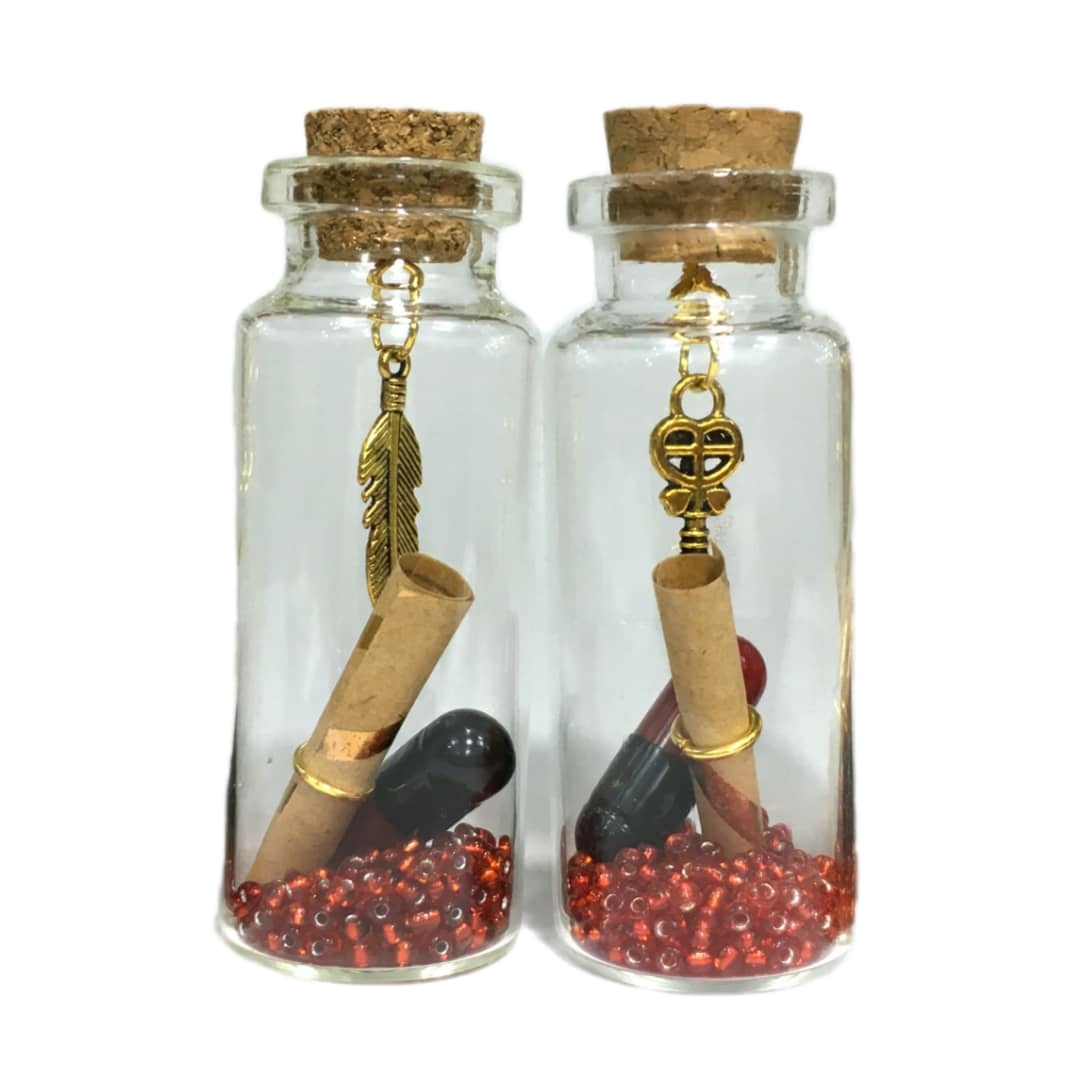 ابزار کادویی طرح کپسول عشق مدل Bottle Love2 بسته 2 عددی