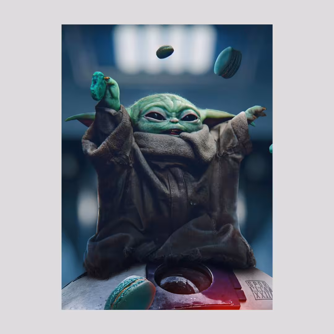 تخته شاسی / تابلو چوبی یودا Yoda