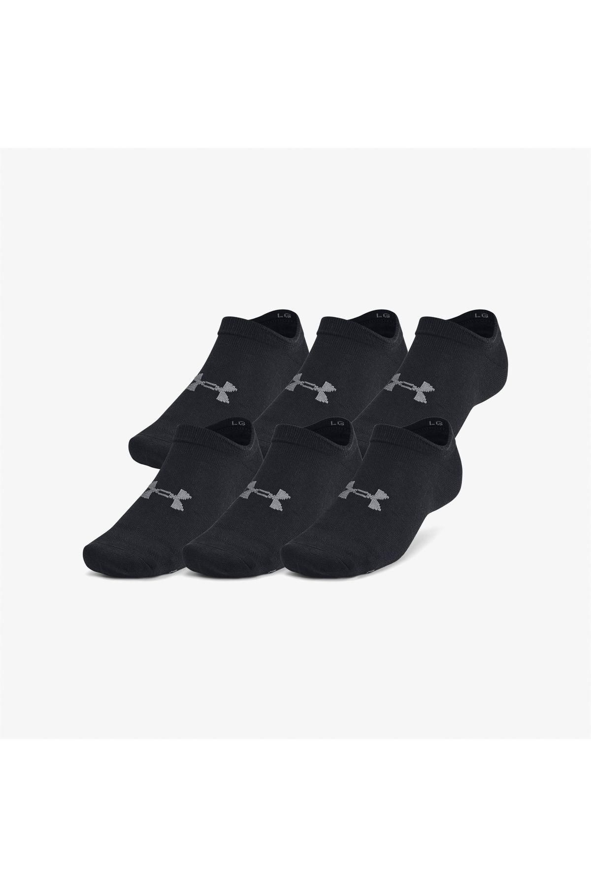 جوراب ورزشی مشکی مردانه و زنانه ضروری بدون نمایش 6 اورجینال Under Armour