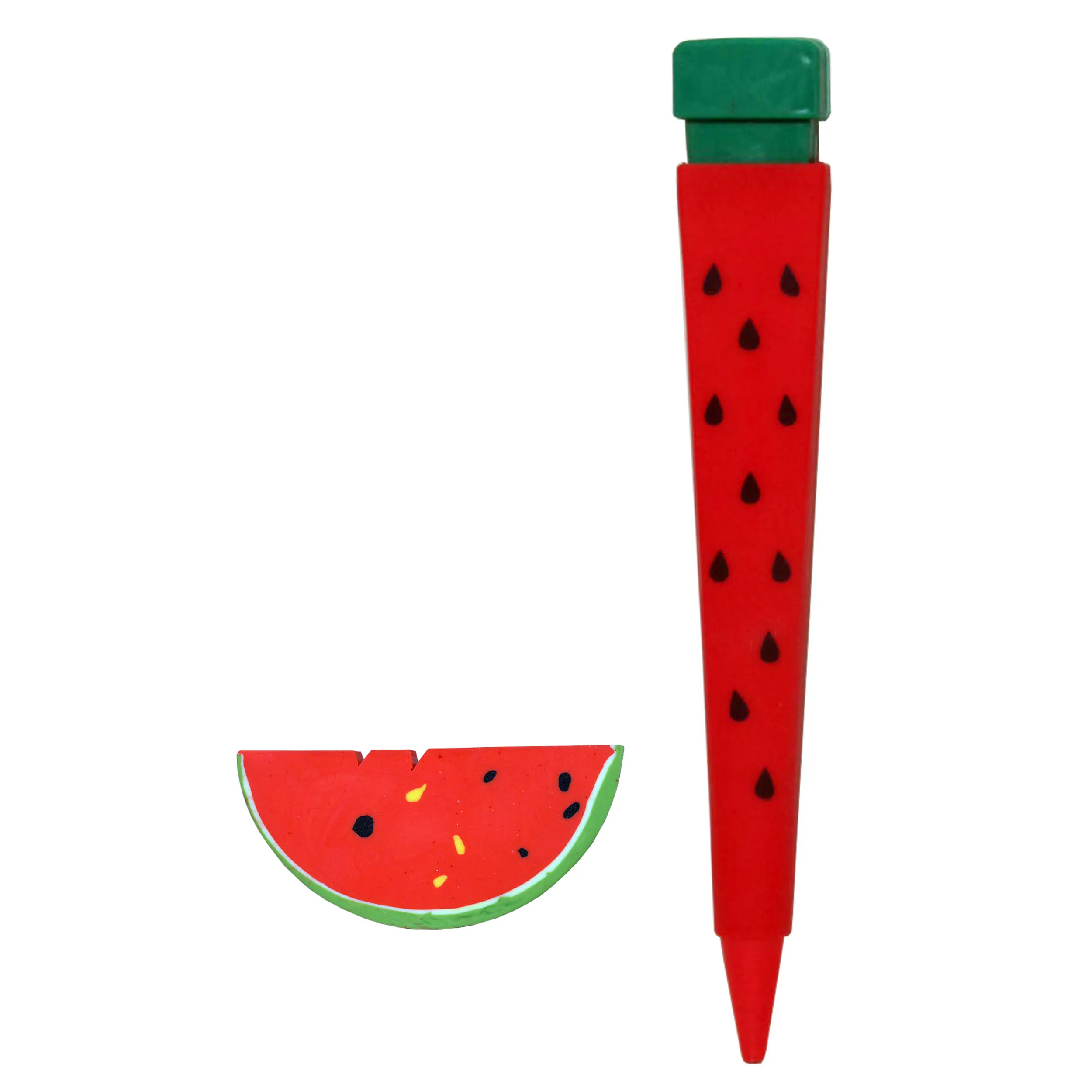 مداد نوکی 0.5 میلی متر مدل هندوانه به همراه پاک کن