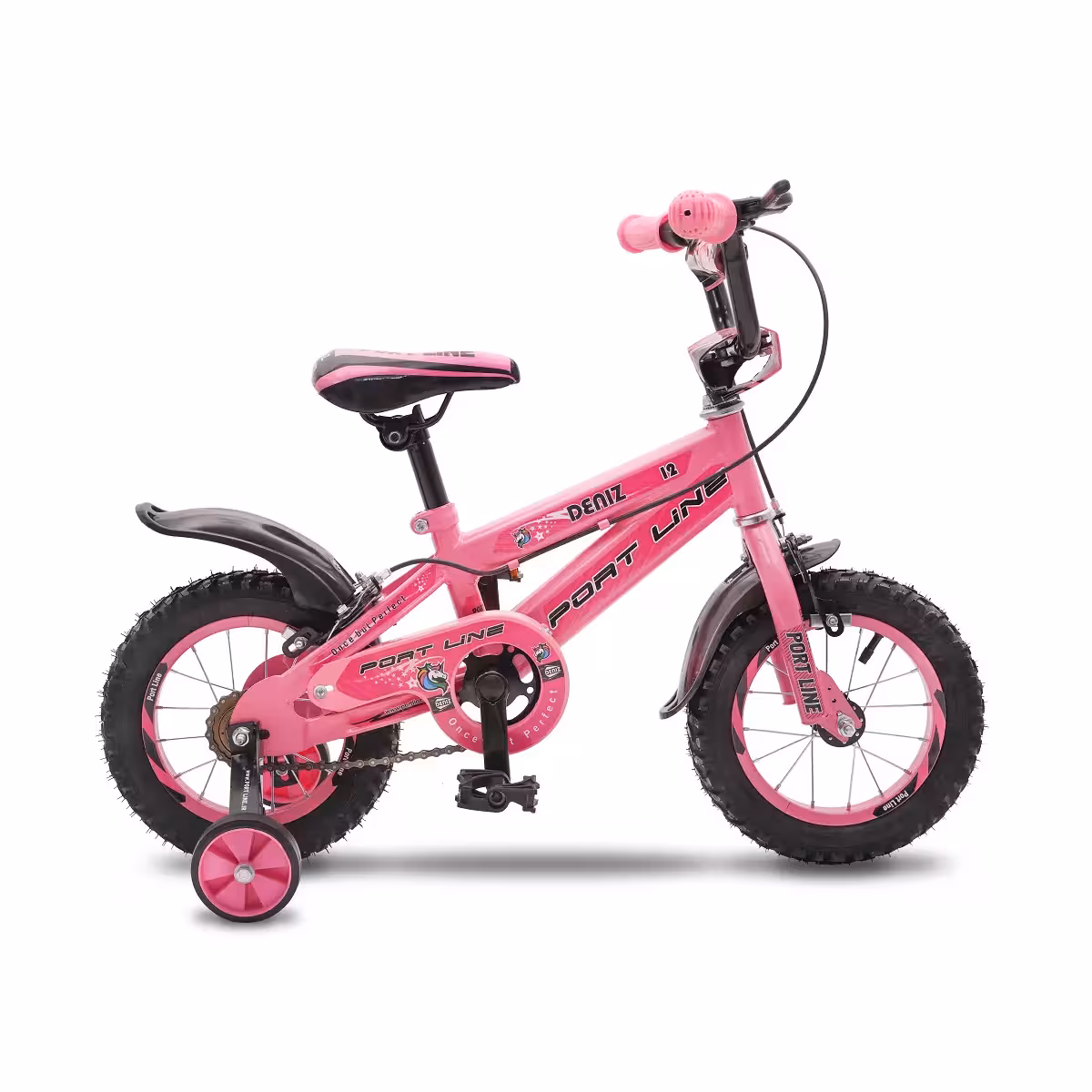 دوچرخه 12 کودک رنگ صورتی مدل دنیز پورت لاین | دوچرخه کودک کالا 66 دوچرخه باکیفیت