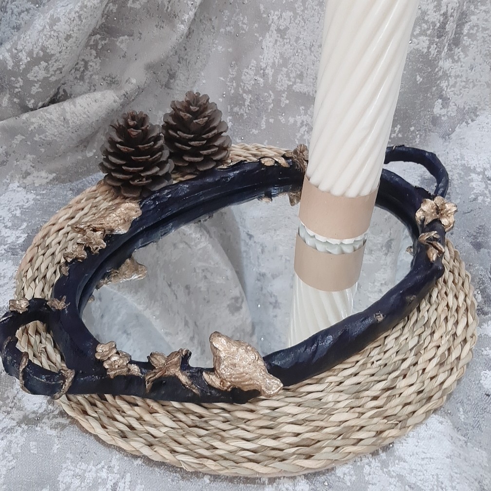 سینی پذیرایی آینه دار
