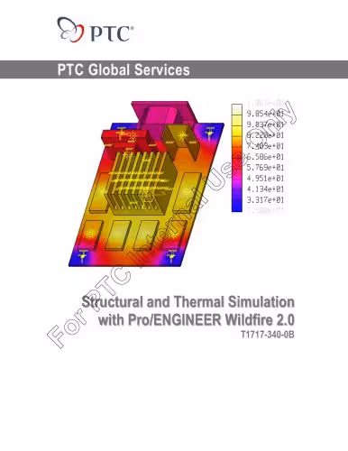 خرید و دانلود نسخه کامل کتاب PTC. Structural and Thermal Simulation with Pro/ENGINEER Wildfire 2