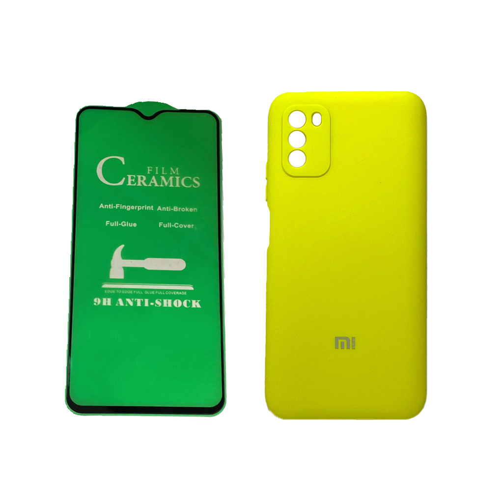 کاور طرح سیلیکونی کد sil151 مناسب برای گوشی موبایل شیائومی POCO M3 به همراه صفحه نمایش