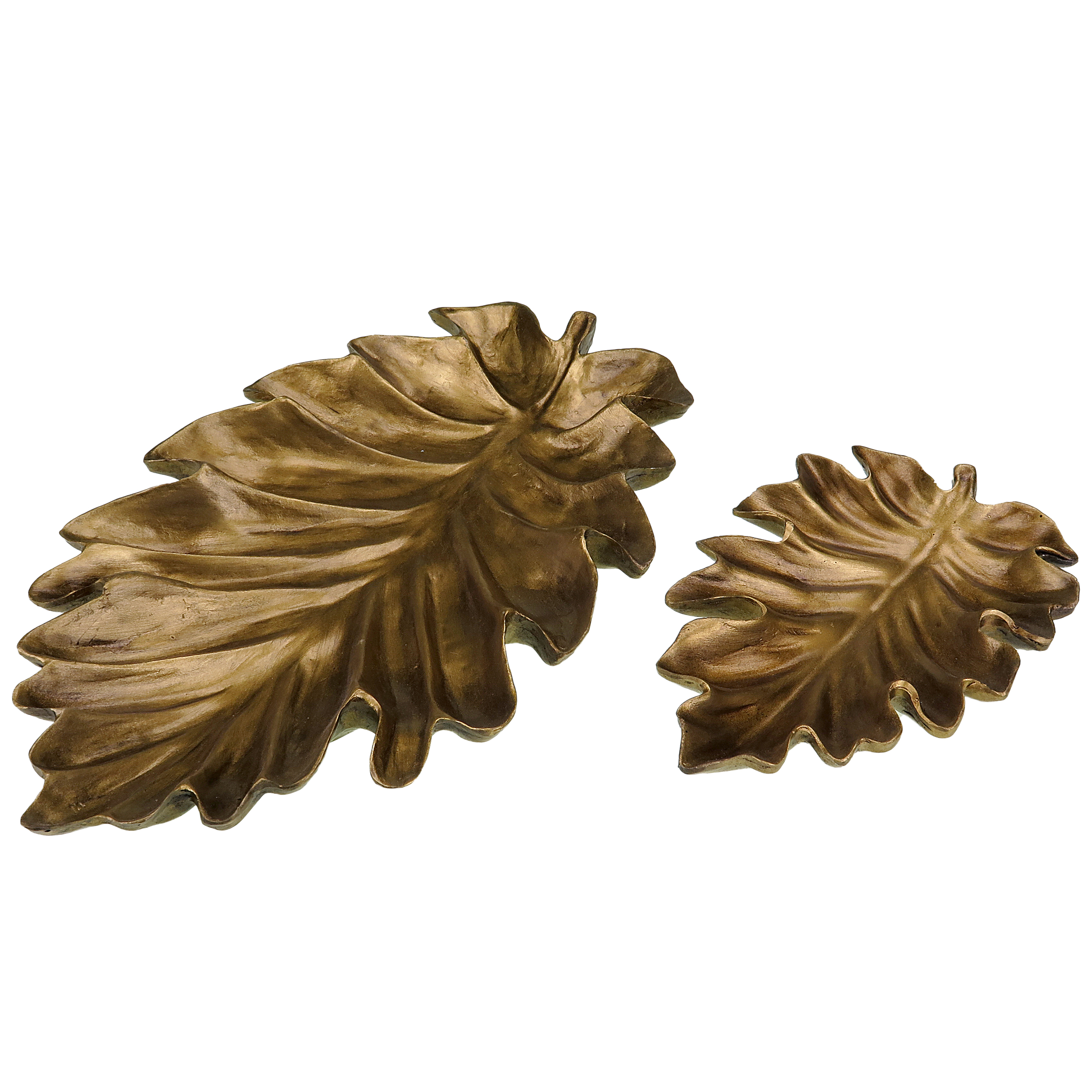 ظرف دکوری مدل NZ051 طرح برگ مجموعه دو عددی