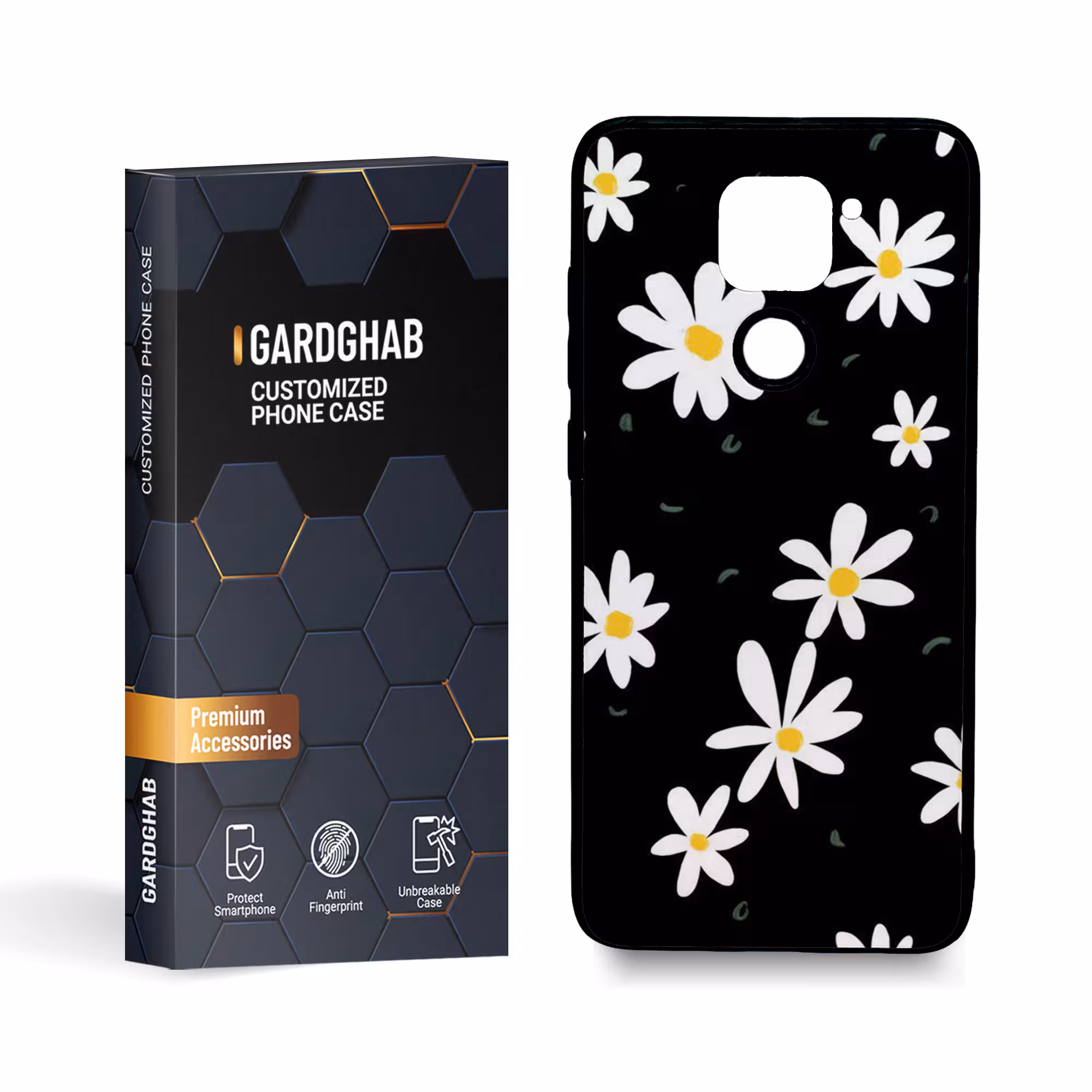 کاور گارد قاب مدل گل مناسب برای گوشی موبایل شیائومی redmi note9