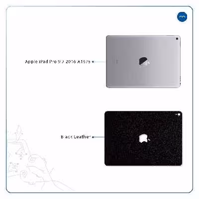 برچسب پوششی ماهوت مدل Black-Leather مناسب برای تبلت اپل iPad Pro 9.7 2016 A1675