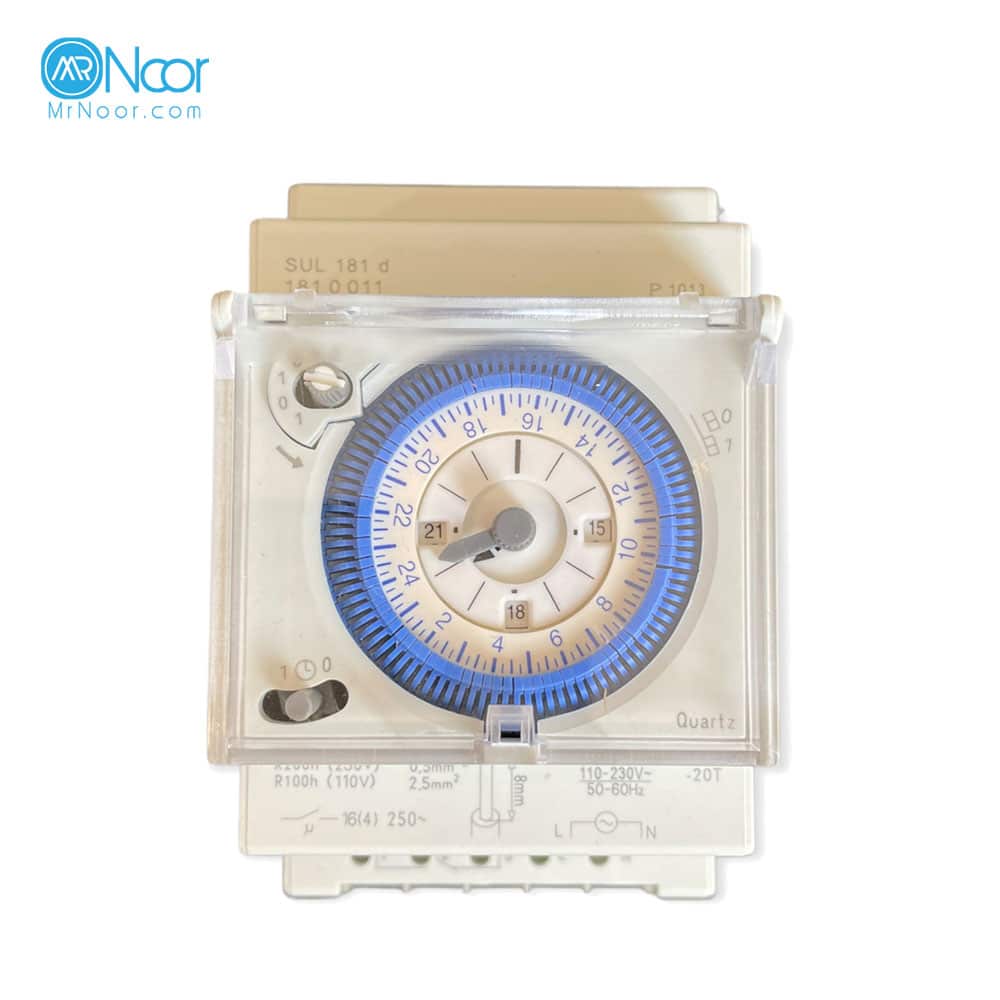 تایمر برق تابلویی 24 ساعته آنالوگ مدل SUL 181d - مستر نور