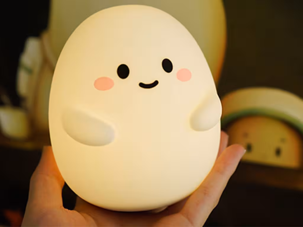 چراغ خواب فانتزی رومیزی شارژی HBK Wangdan night light healing silicone