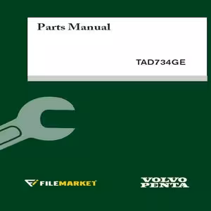 راهنمای قطعات موتور ولوو پنتا مدل TAD734GE