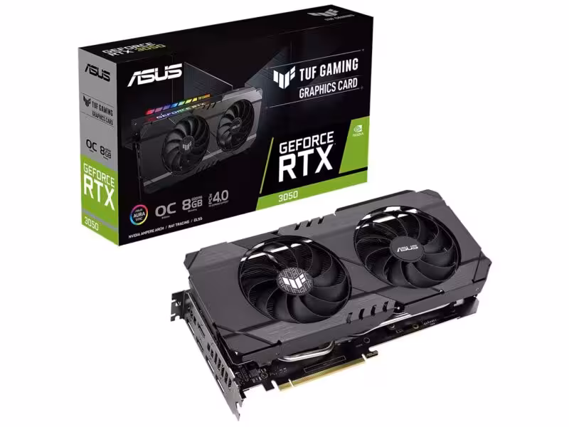 کارت گرافیک ایسوس مدل ASUS TUF Gaming GeForce RTX 3050 OC Edition 8GB GDDR6