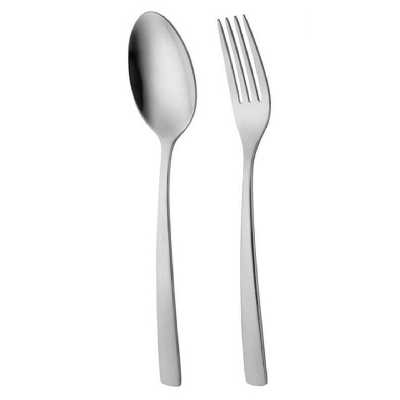 سرویس قاشق و چنگال 98 پارچه ناب استیل مدل فلورانس