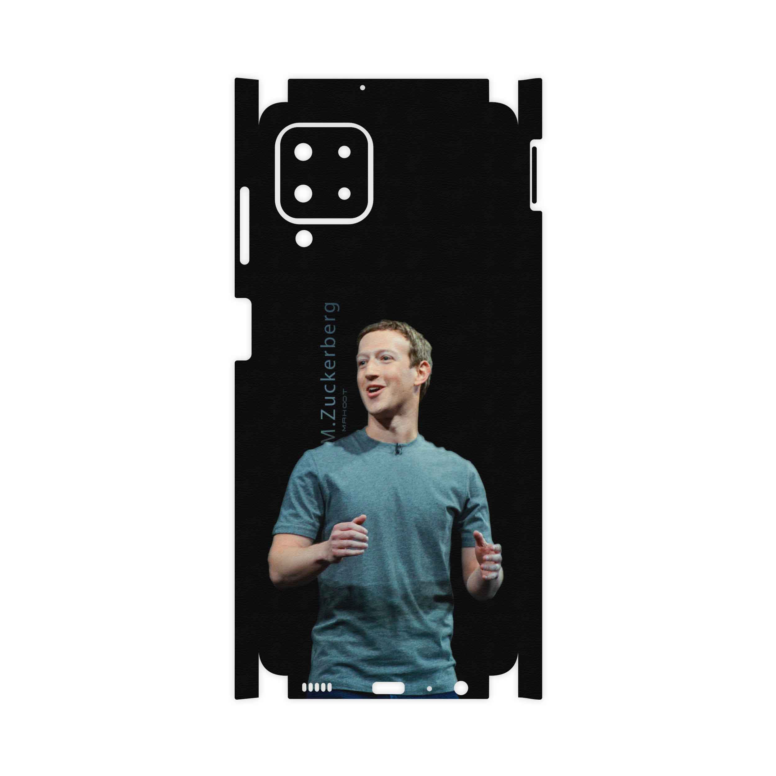 برچسب پوششی ماهوت مدل Mark-Zuckerberg-FullSkin مناسب برای گوشی موبایل سامسونگ Galaxy M22