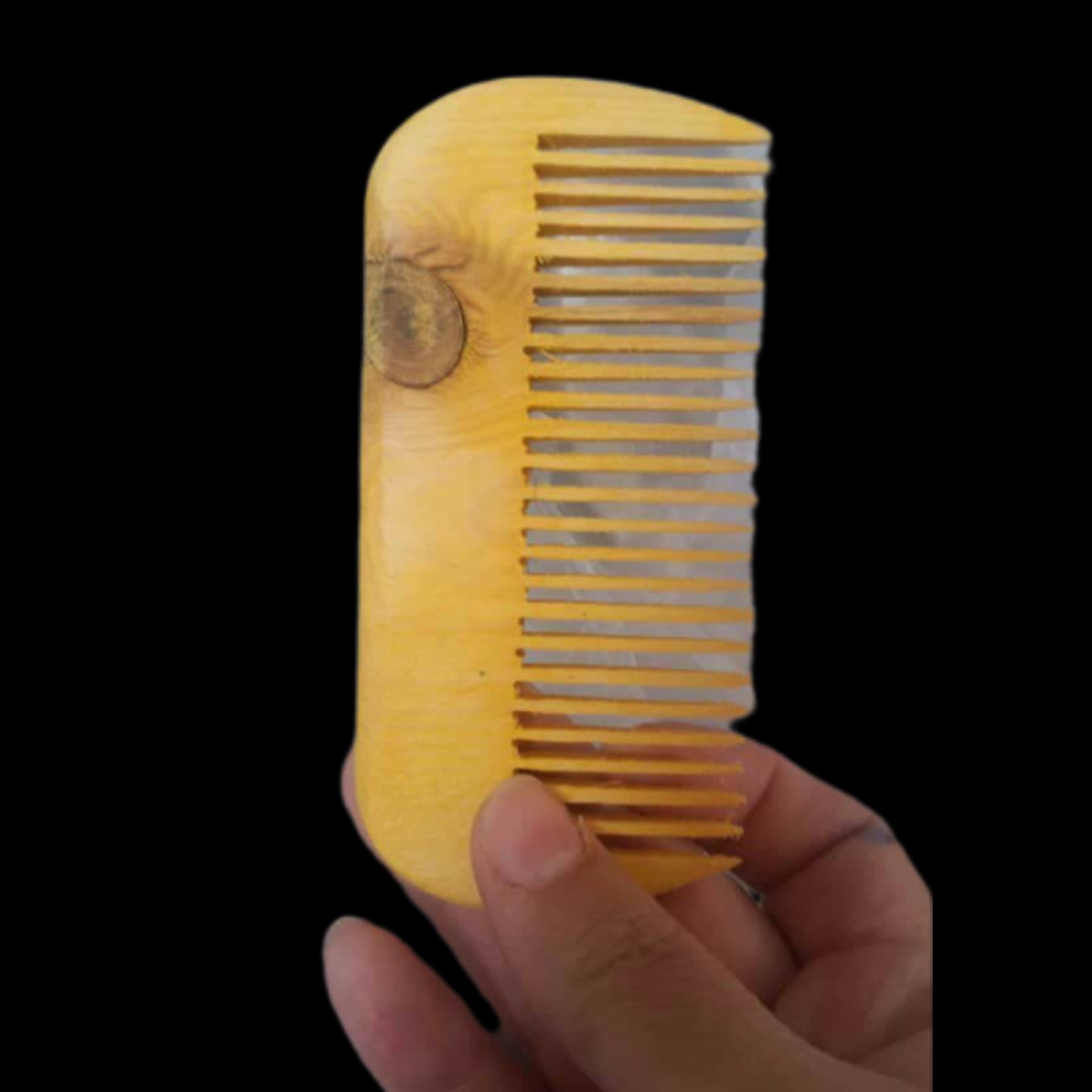 شانه چوبی سایز کوچیک شانه چوب درخت گردو 2 عدد