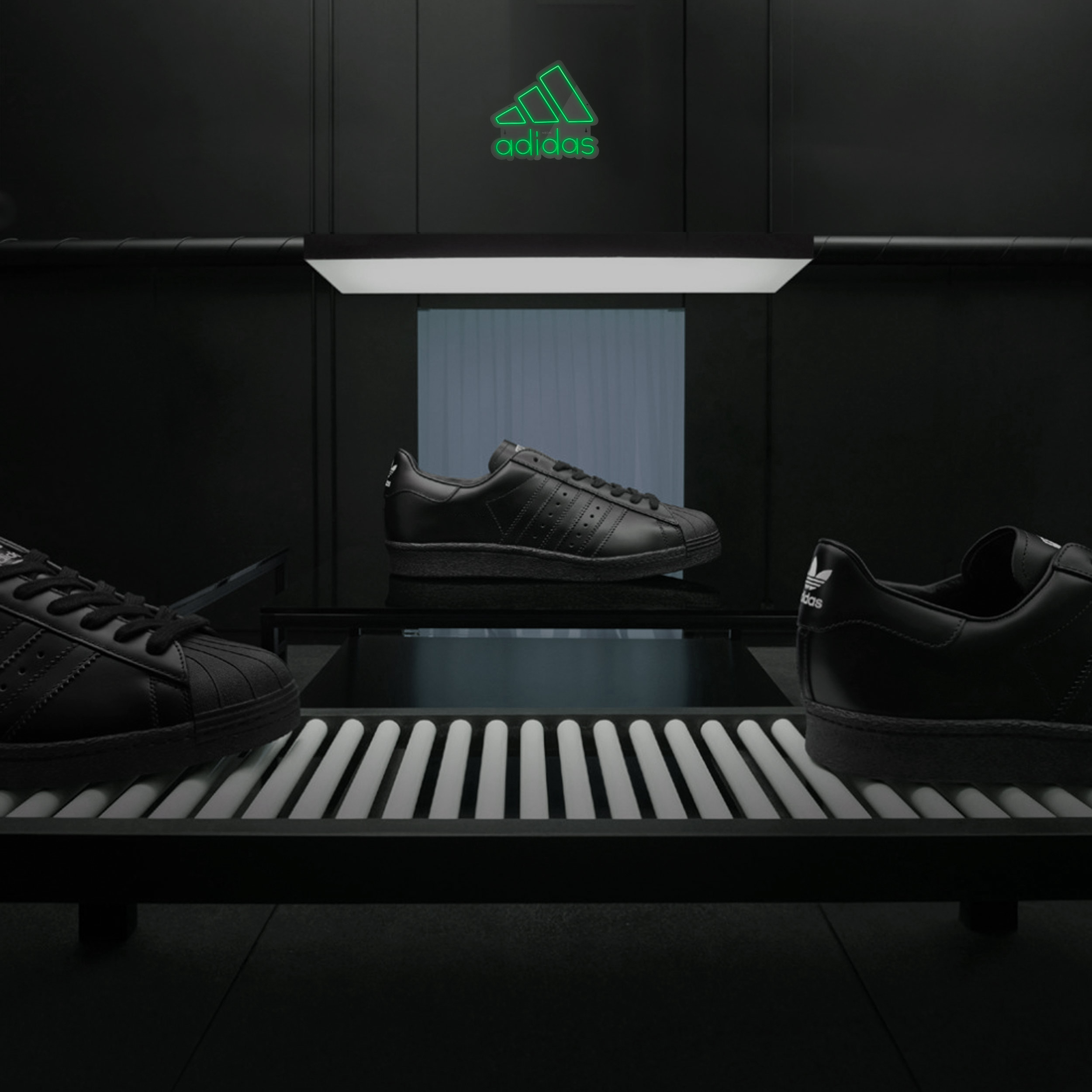 چراغ دیواری نئون دیزاین طرح Adidas-Text_GR