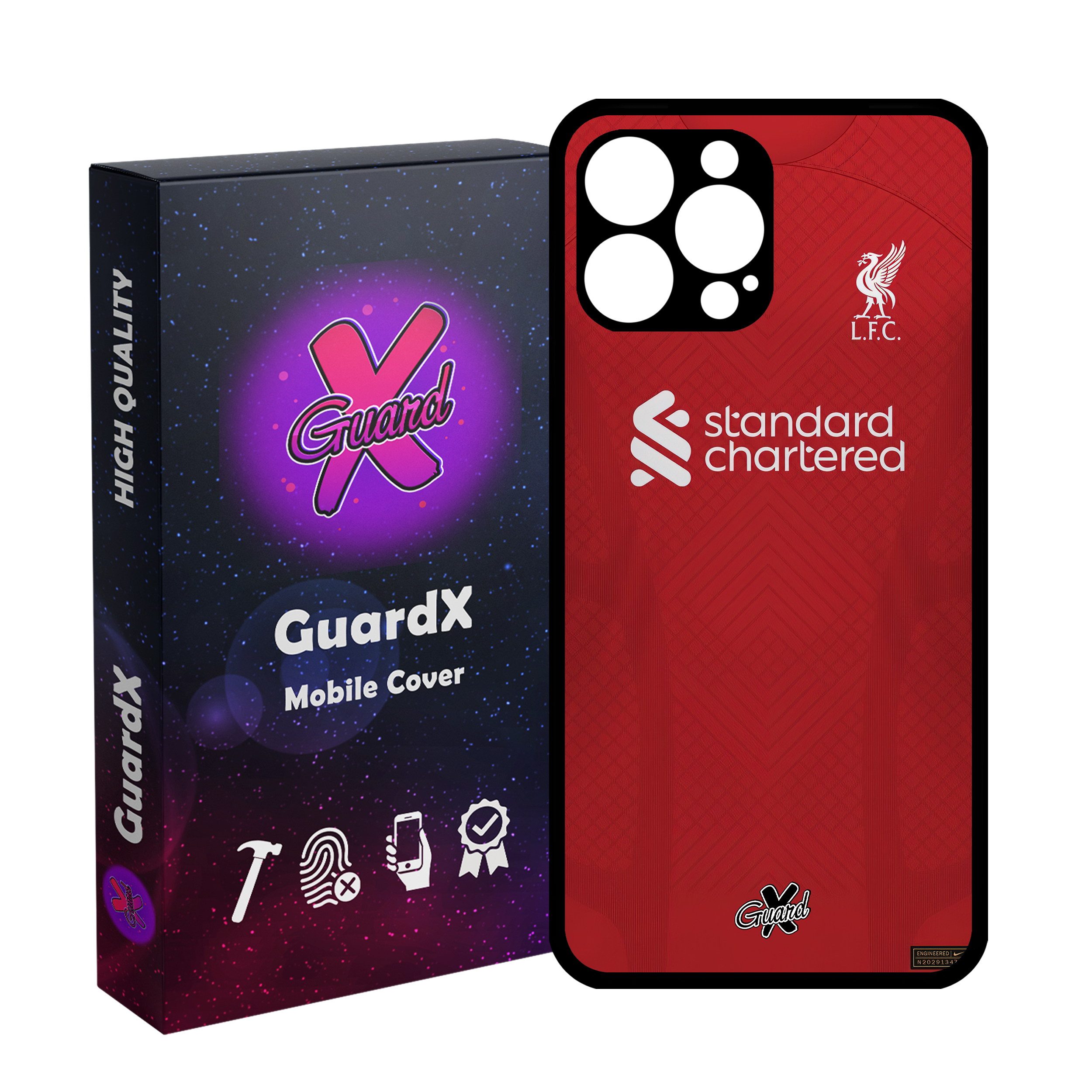 کاور گارد ایکس طرح لیورپول مدل Glass10468 مناسب برای گوشی موبایل اپل iPhone 13 Pro Max