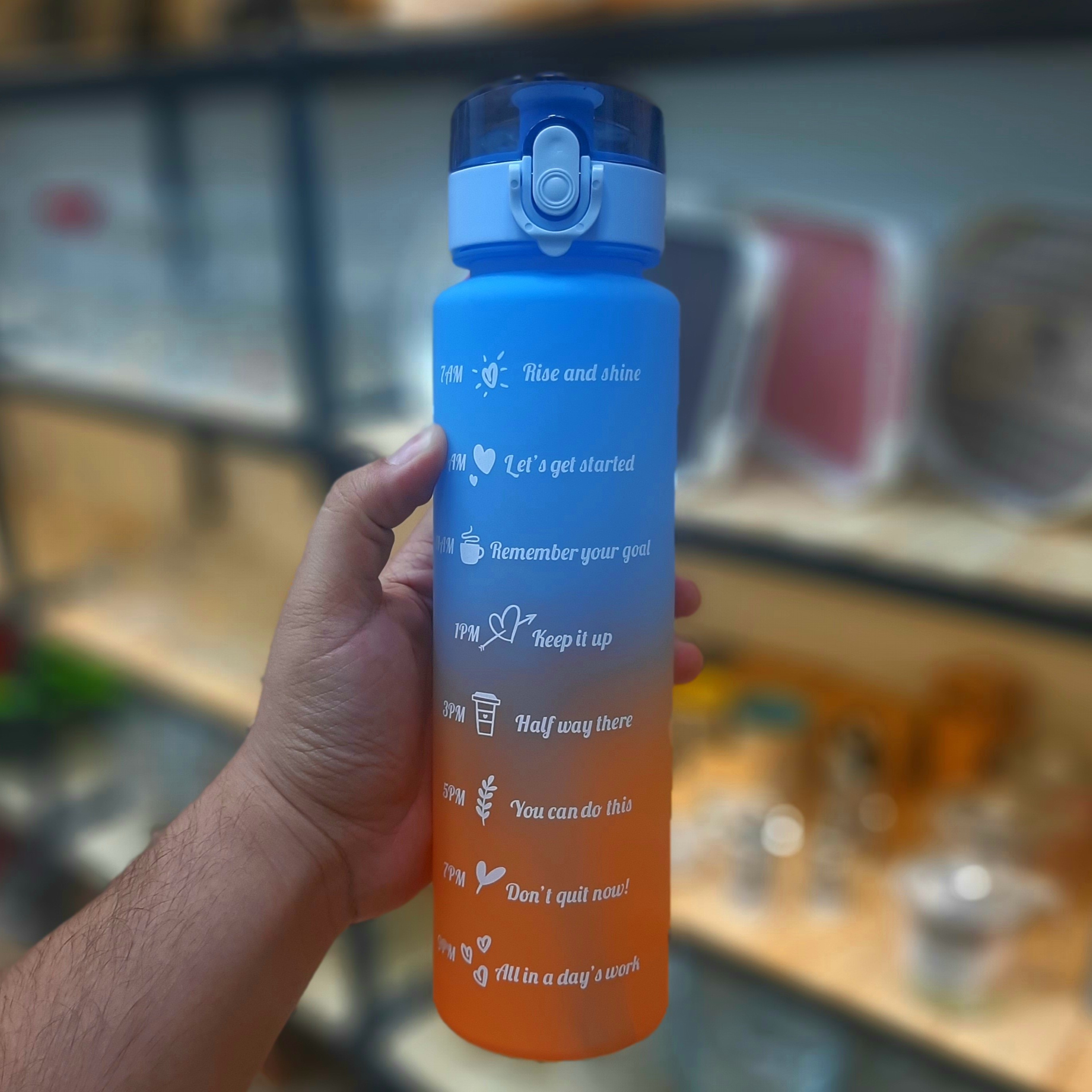 قمقمه حی دار 1 لیتری سیلیکونی