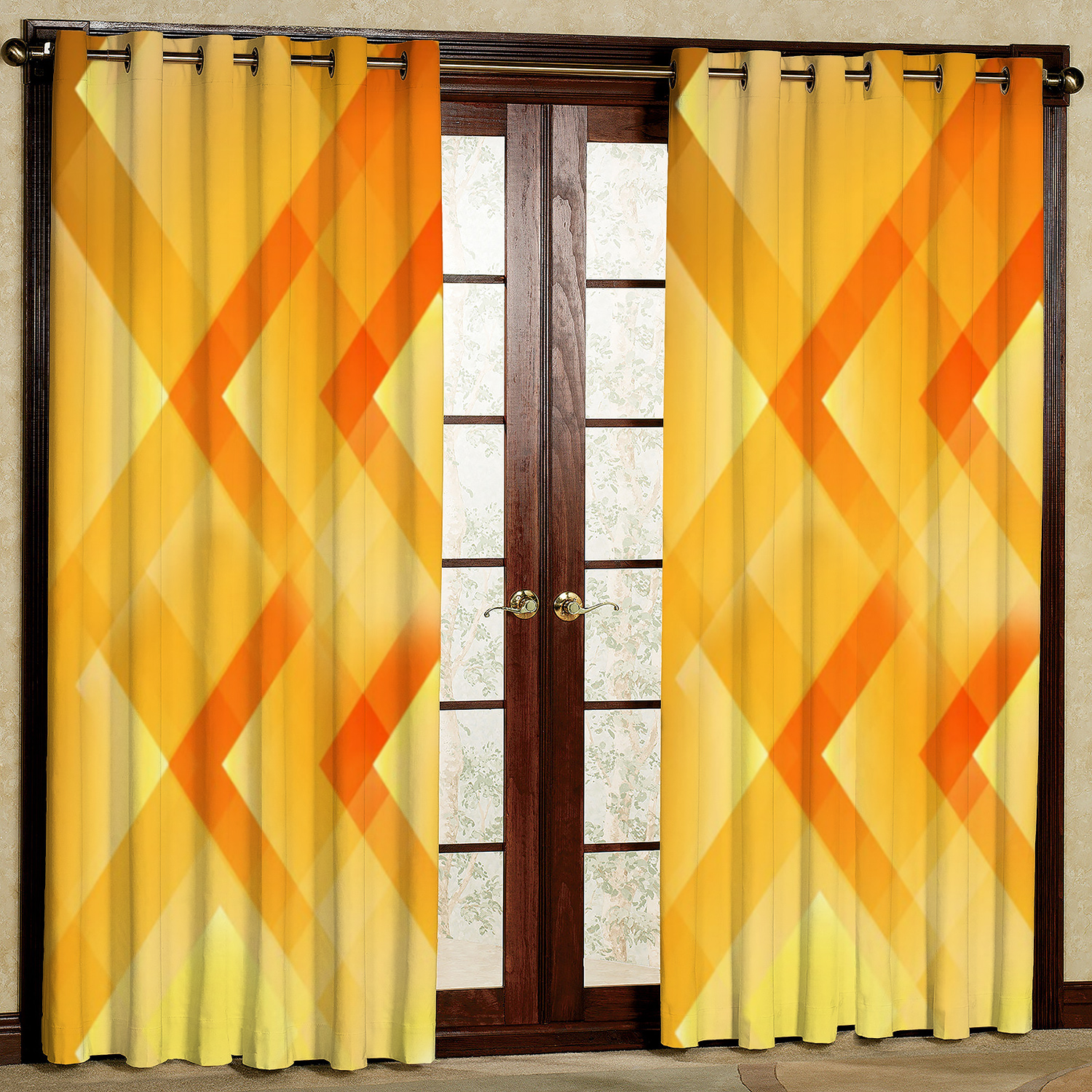 پرده مدل زیگزال مخمل پانچی کد 4345 سایز 200x140 سانتی متر