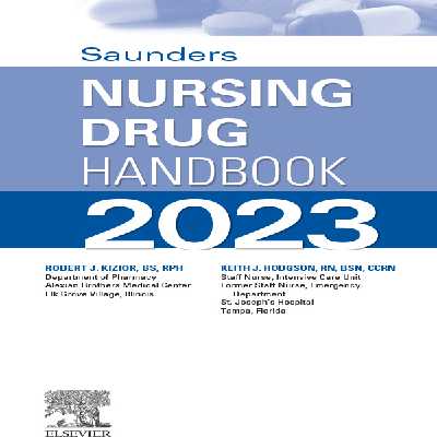 کتاب Saunders Nursing Drug Handbook 2023 اثر  ROBERT J. KIZIOR انتشارات الزویر