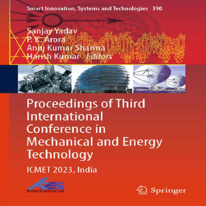 خرید و دانلود نسخه کامل کتاب Proceedings of Third International Conference in Mechanical and Energy Technology : ICMET 2023, India