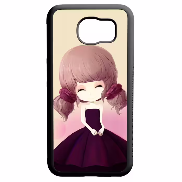 کاور طرح دخترانه کد 110183 مناسب برای گوشی موبایل سامسونگ galaxy s6 edge