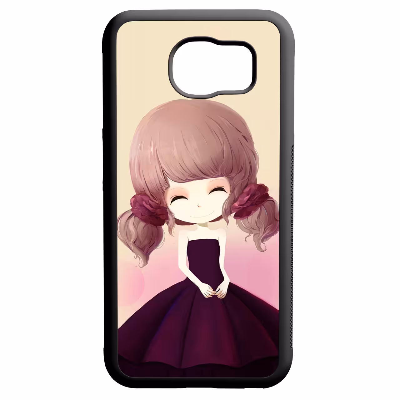 کاور طرح دخترانه کد 110183 مناسب برای گوشی موبایل سامسونگ galaxy s6 edge