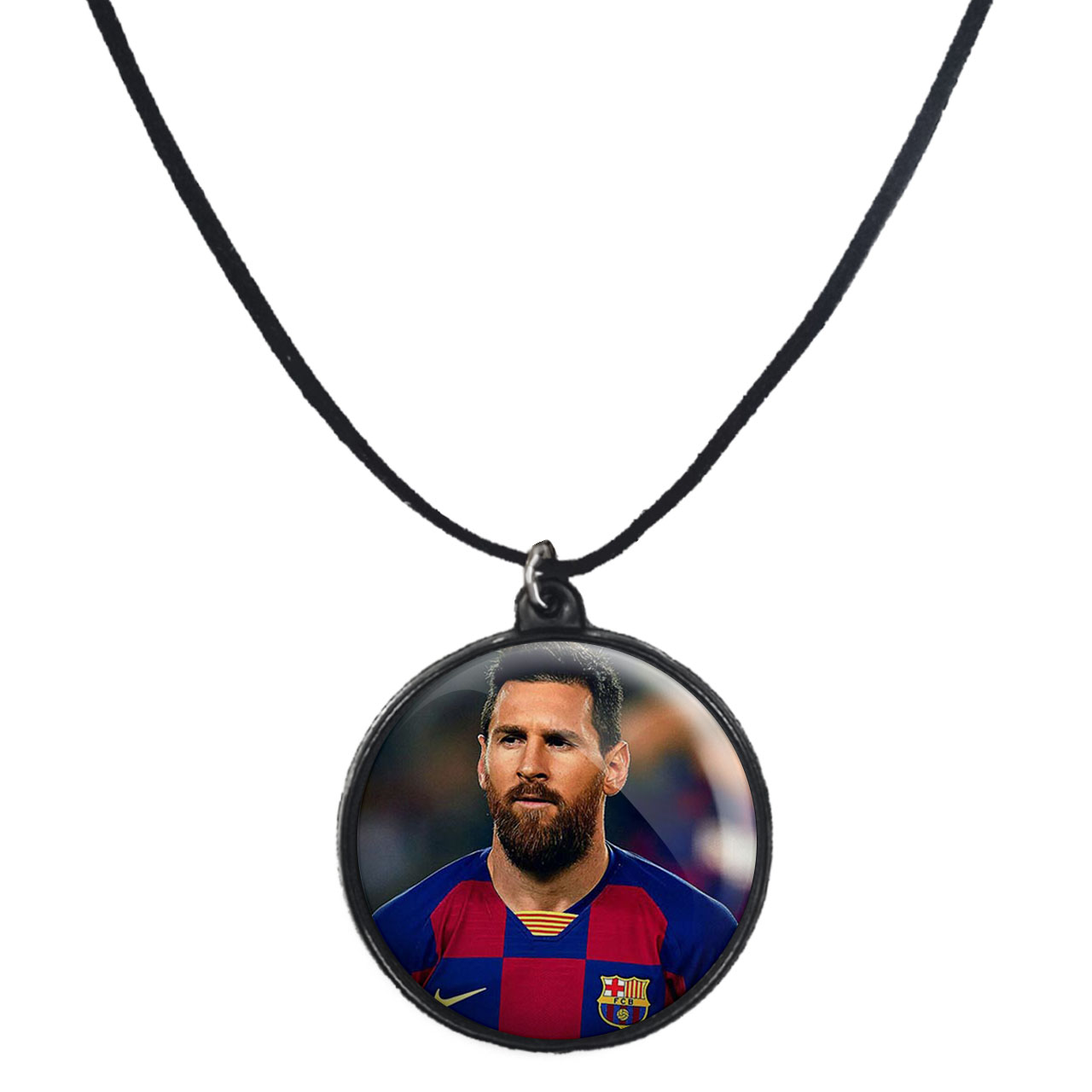 گردنبند پرمانه طرح مسی کد pmb.8740 مدل دو طرفه