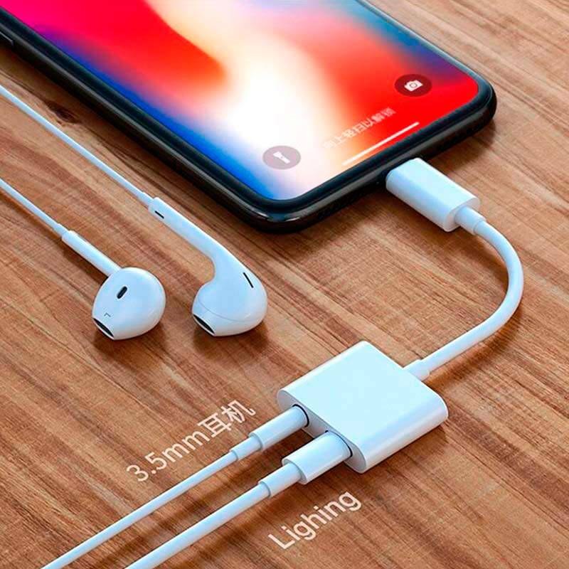 تبدیل Aux به لایتینگ ایفون  دو کاره 