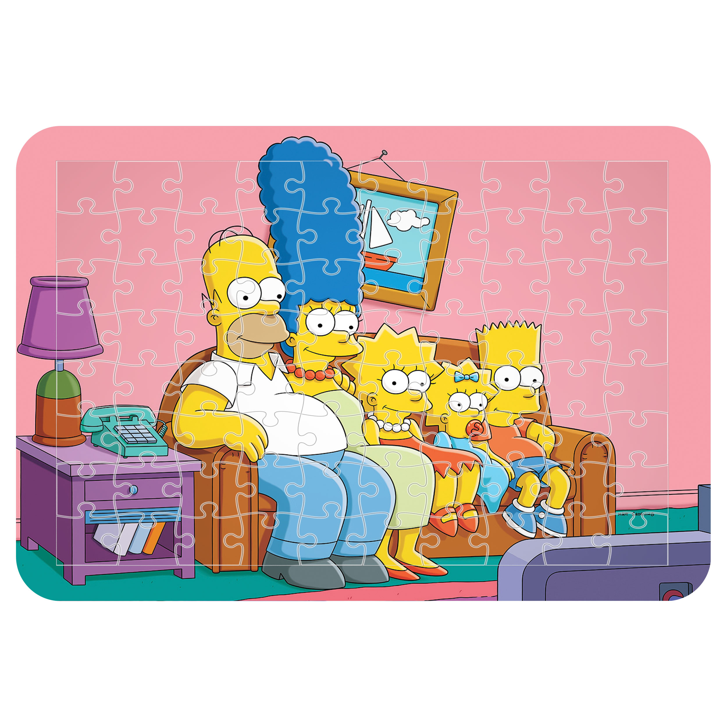 پازل 54 تکه اطلس آبی طرح کارتون کارخانه هیولا ها مدل P1198